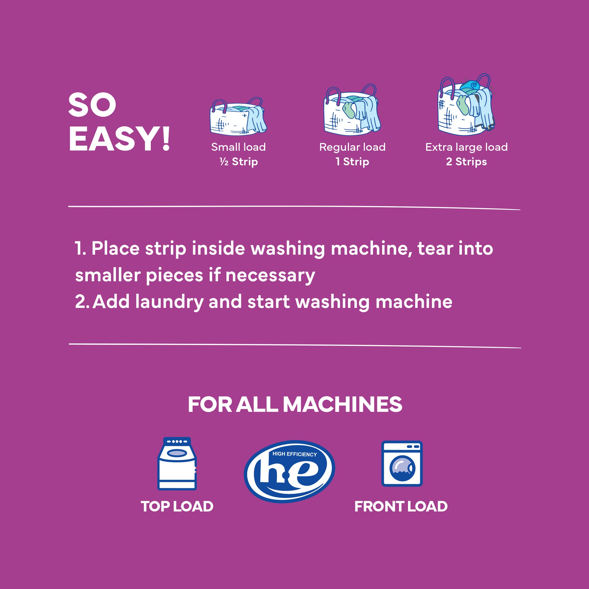 Tru Earth Laundry Detergent - Lilac Breeze / 32 Strips