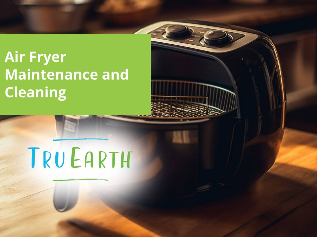Air fryer maintenance checklist with cleaning and ventilation tips