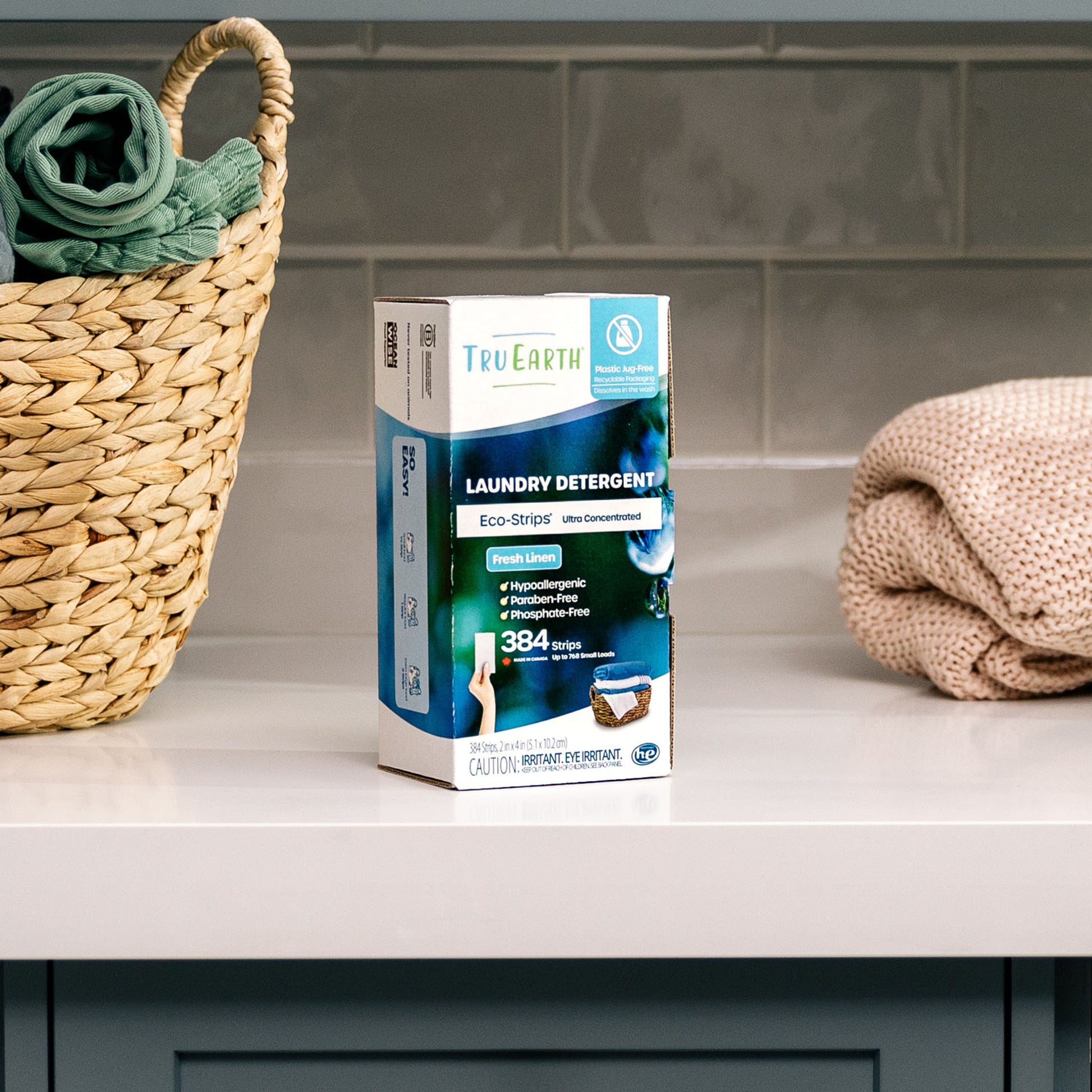 TruEarth Laundry Detergent Fresh Linen Lifestyle Package