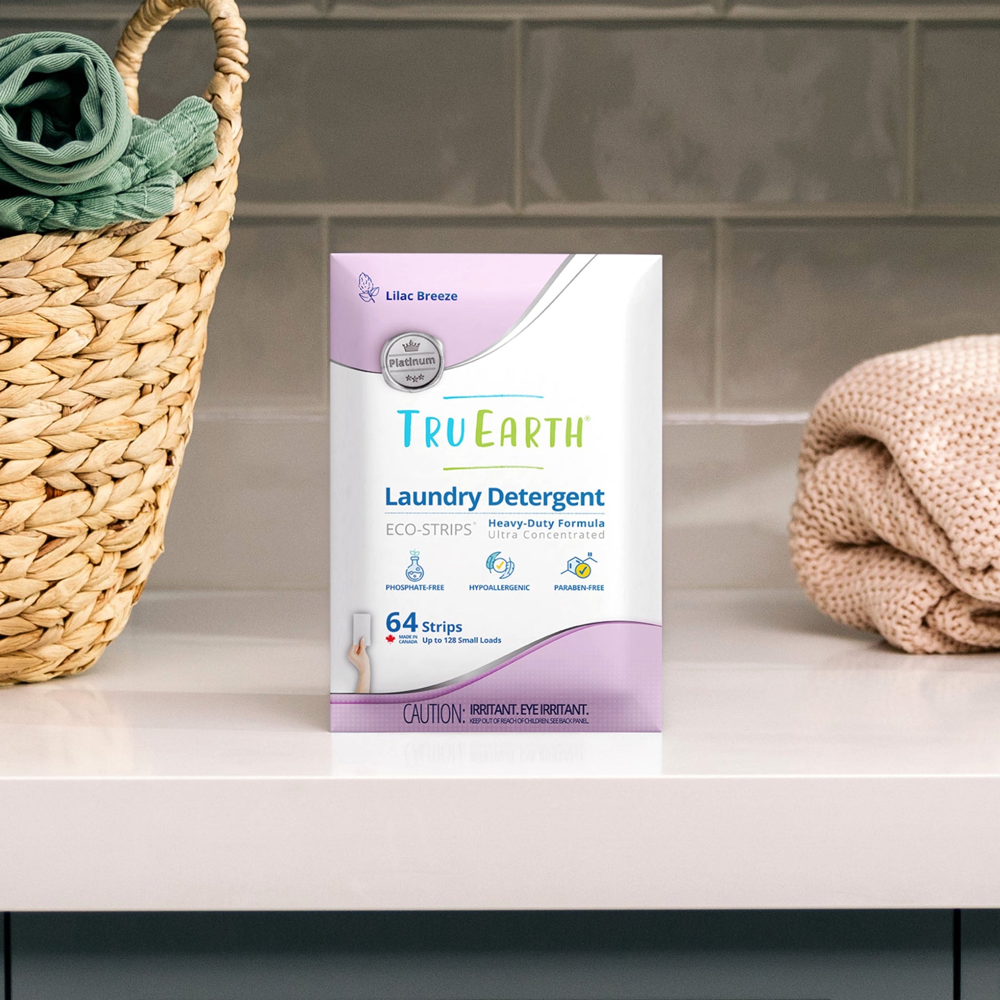 Tru Earth Platinum Laundry Detergent - Lilac Breeze / 32 Strips