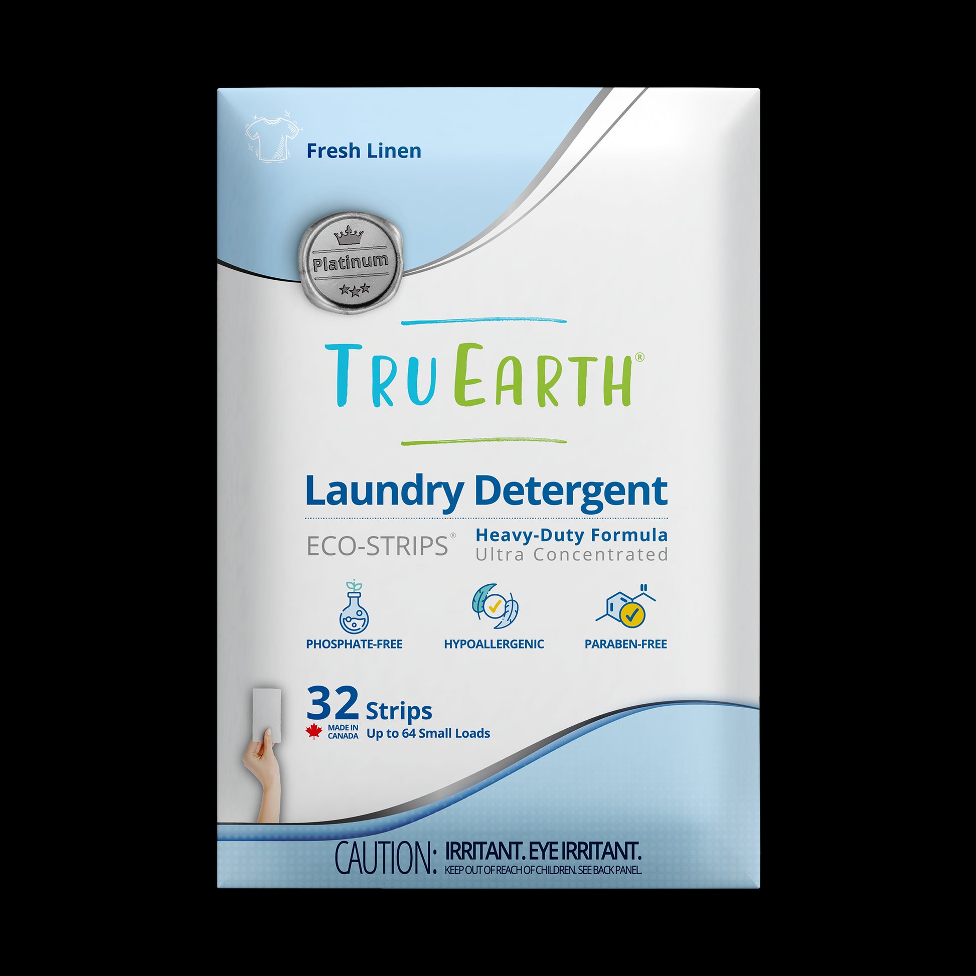 TruEarth Platinum Laundry Detergent Fresh Linen Front of Package