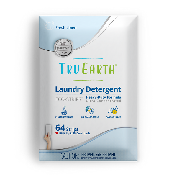 Tru Earth Platinum Laundry Detergent - Fresh Linen / 64 Strips