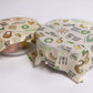 Tru Earth Beeswax Food Wrap Eco Print 3-pack Small Medium Large (SML)