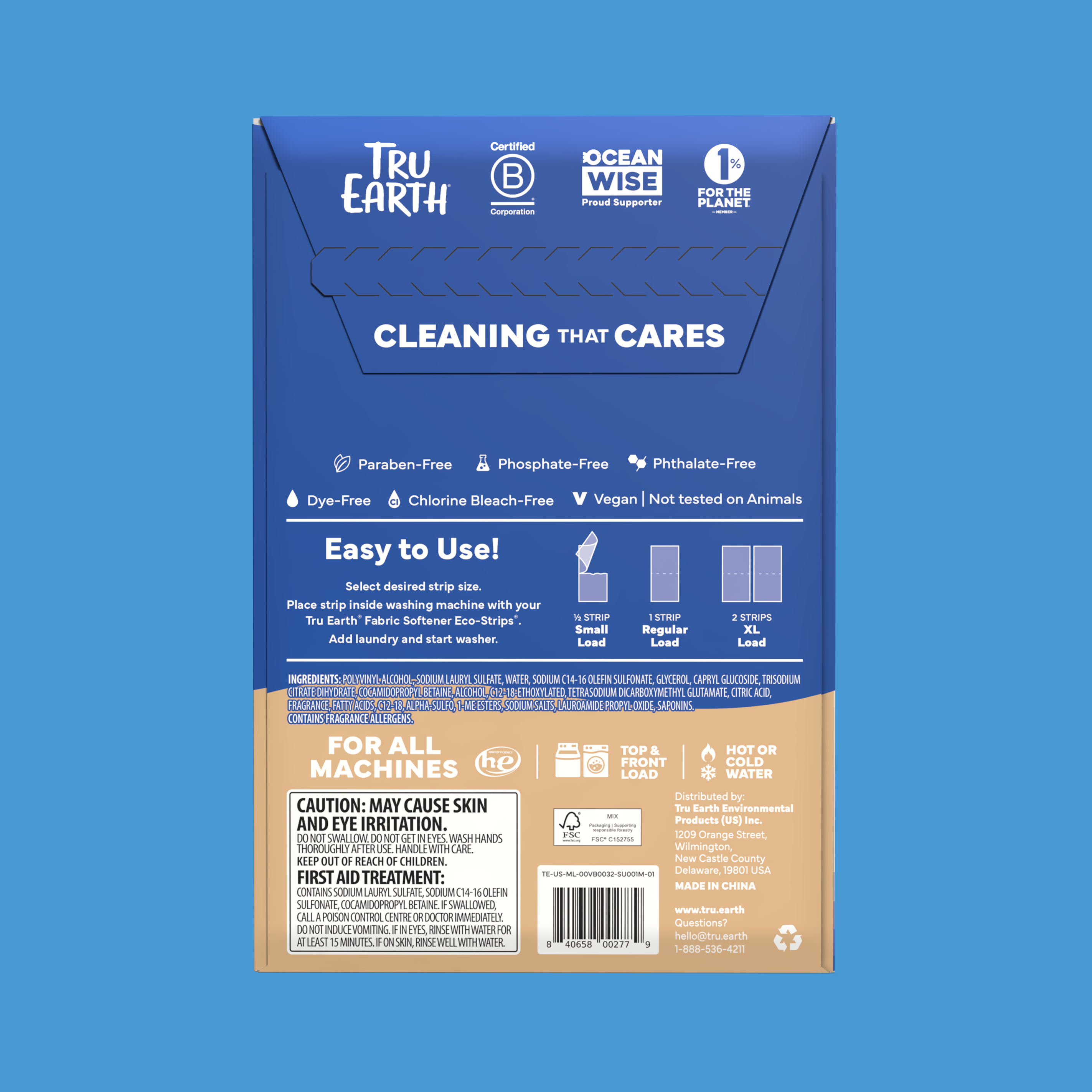 TRU EARTH LAUNDRY DETERGENT SHEETS - FROSTED VANILLA BEAN