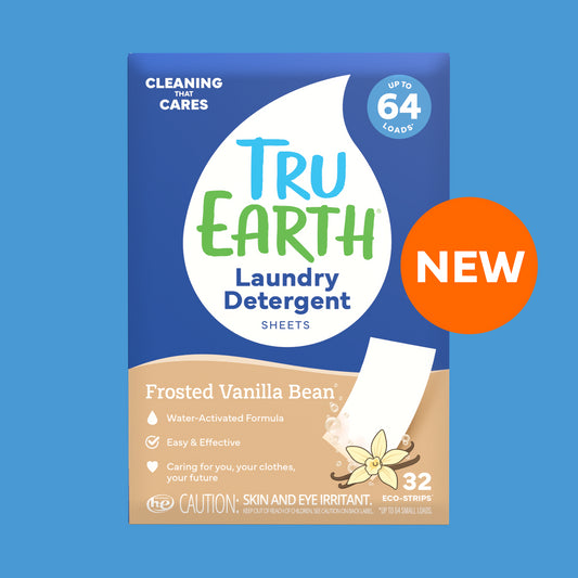 TRU EARTH LAUNDRY DETERGENT SHEETS - FROSTED VANILLA BEAN