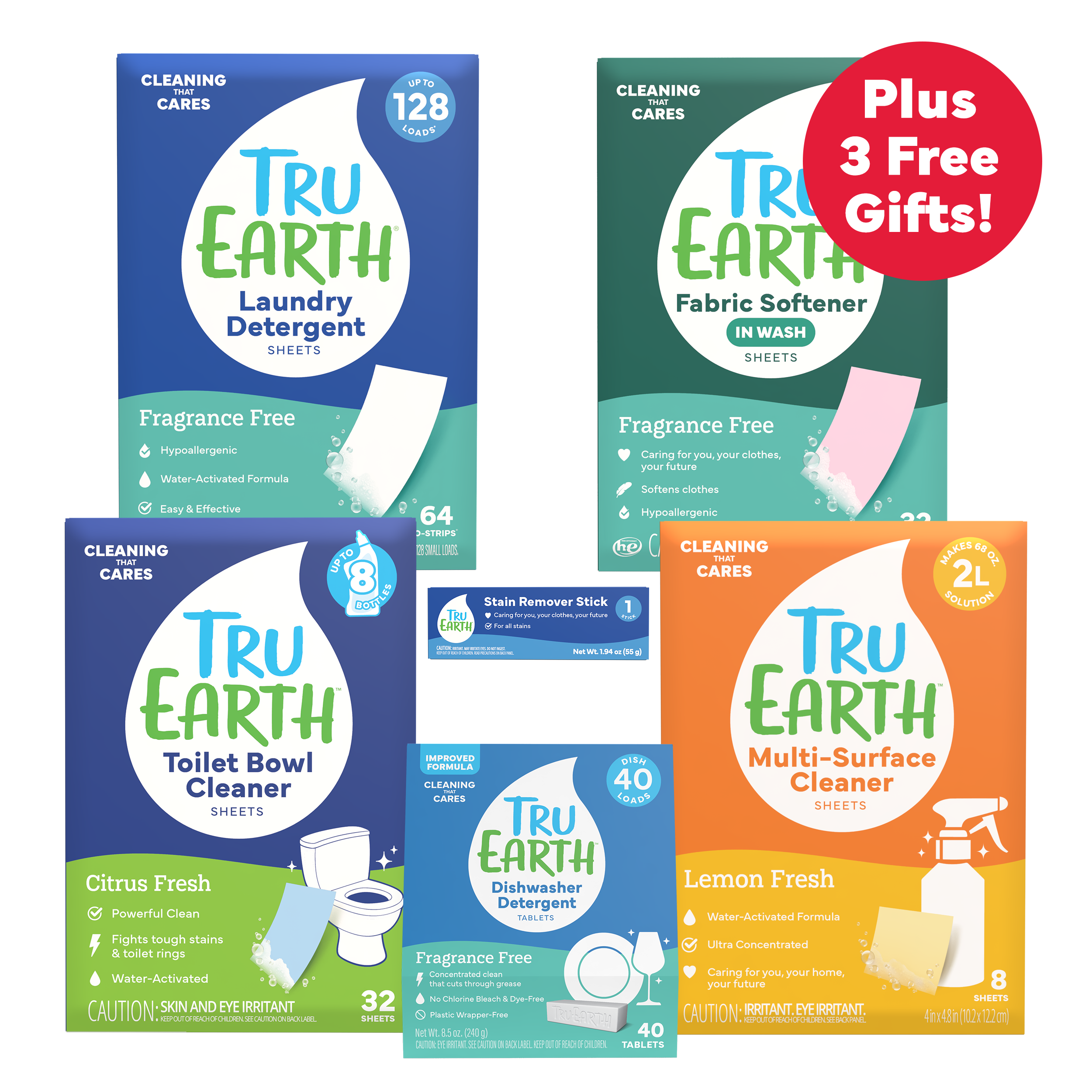 Tru Earth Whole Home Bundle – Fragrance Free