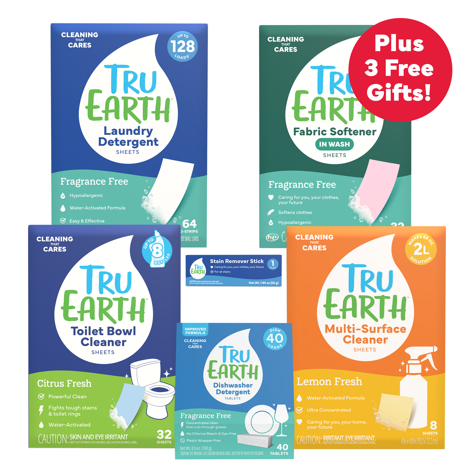 Tru Earth Whole Home Bundle – Fragrance Free